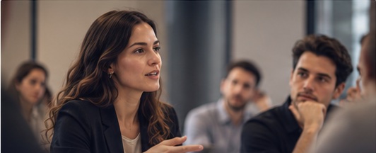 Profesionales participan en una sesión del MBA